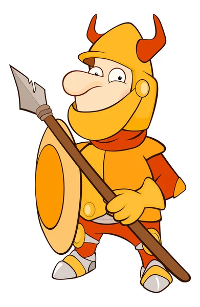 Cartoon Knight karaktär — Stock vektor