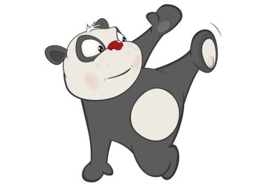 panda çizilmiş karakter