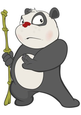 panda çizilmiş karakter