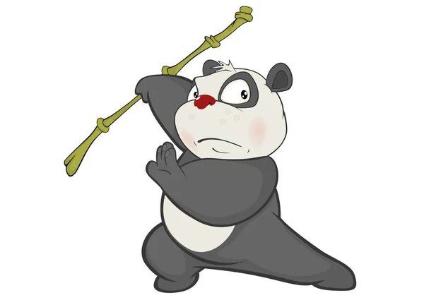Kézzel rajzolt panda karakter — Stock Vector