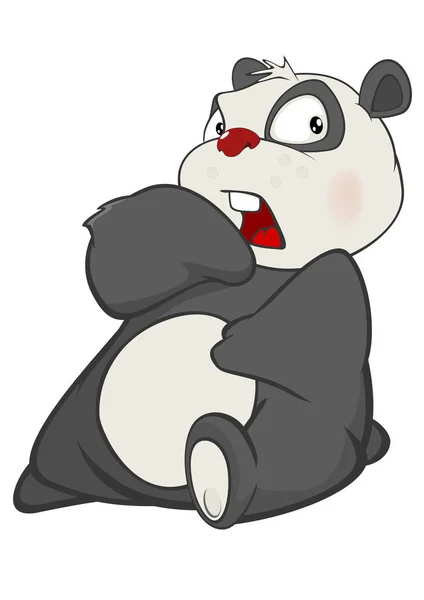 Cute Cartoon Panda — Stock Vector