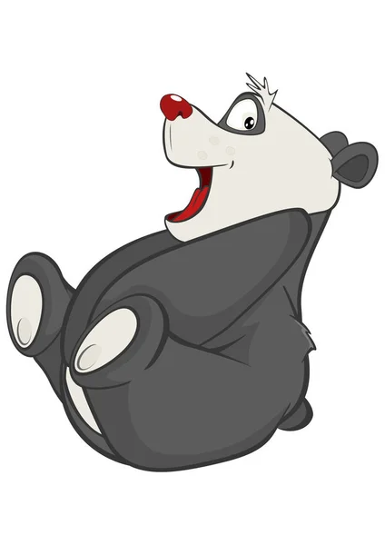 Cute cartoon panda — Stockvector