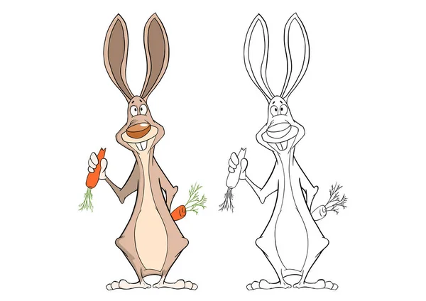 Ilustración de conejo de dibujos animados — Vector de stock