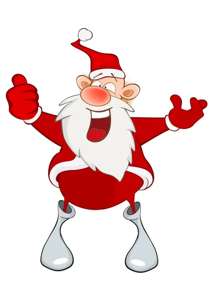 Roztomilý kreslený Santa Claus — Stockový vektor