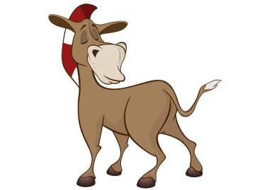 sevimli minik eşek.