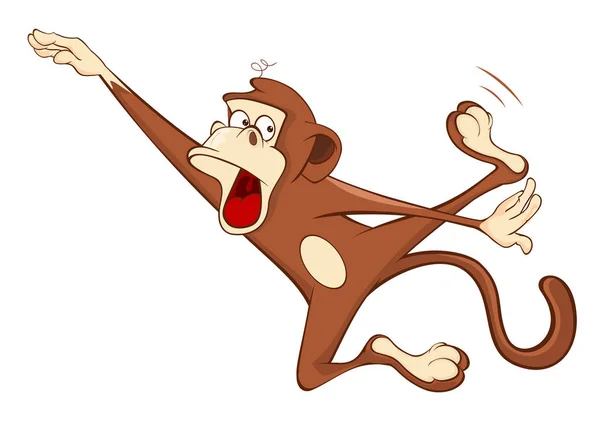 Εικόνα της ένα χαριτωμένο μαϊμού. — Διανυσματικό Αρχείο