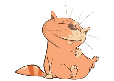 akşam yemeği sonra tam sevimli kedi