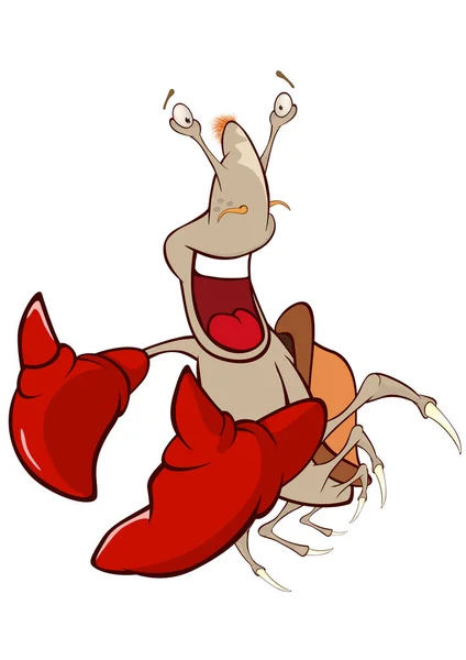 Illustration Vectorielle Crabe Dessin Animé — Image vectorielle