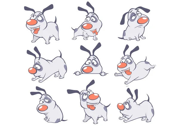Vektorové Ilustrace Roztomilého Kresleného Postavičky Lovecký Pes Pro Vás Design — Stockový vektor