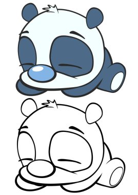 beyaz arkaplanda izole pandalar