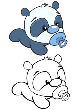 beyaz arkaplanda izole pandalar