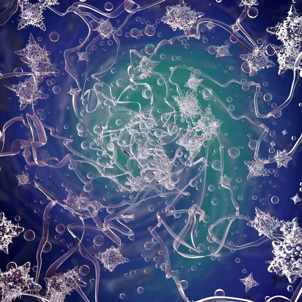 Abstract microorganisms. 3d image — Stock Photo, Image