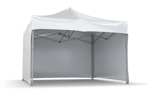 Mobile tent advertising marquee with counter. — Stock Photo, Image