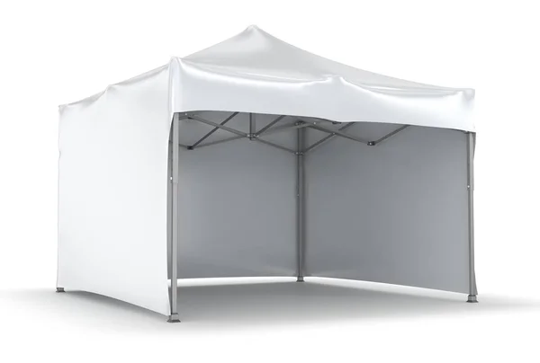 Mobile tent advertising marquee with counter. — Stock Photo, Image