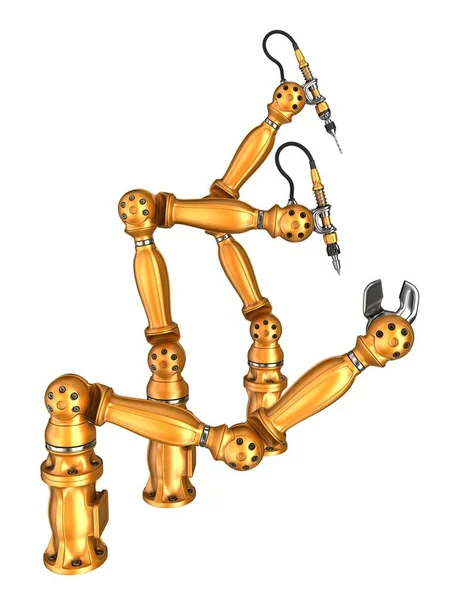 Industrial multipurpose robots. Stock Picture