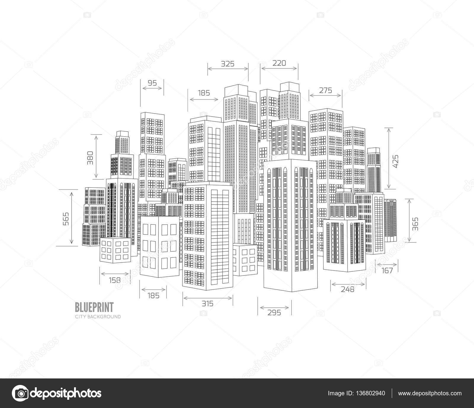 building wireframe 3d render city stock vector mpavlov 136802940