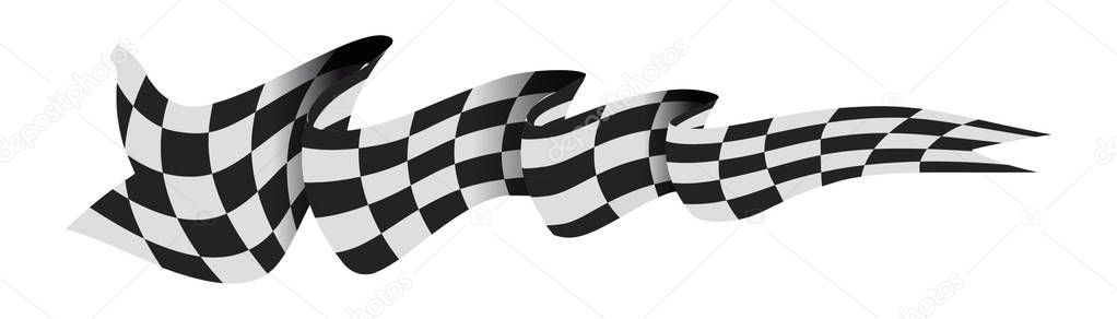 Checkered race flag.