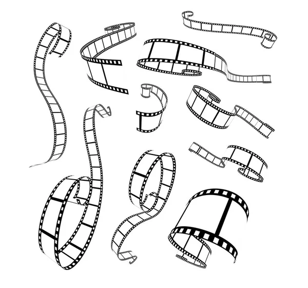 フィルムストリップベクトル図 — ストックベクタ