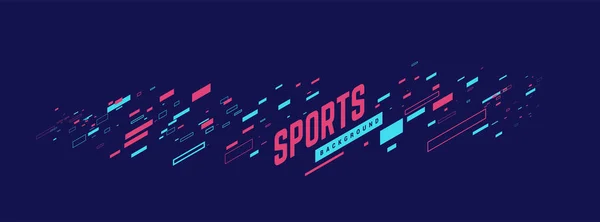 Sports geometric background vector illustration. Can be use for sport news, poster, presentation. — ストックベクタ