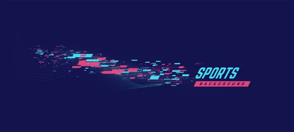 Sports geometric background vector illustration. Can be use for sport news, poster, presentation. — ストックベクタ