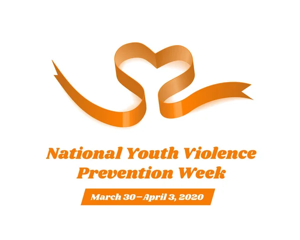 National Youth Violence Prevention Week. Vector illustration on white — Stock Vector