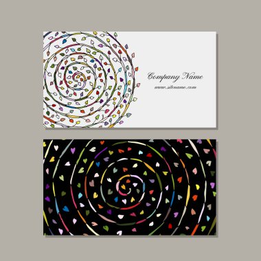 Kartvizit tasarımı, çiçek mandala