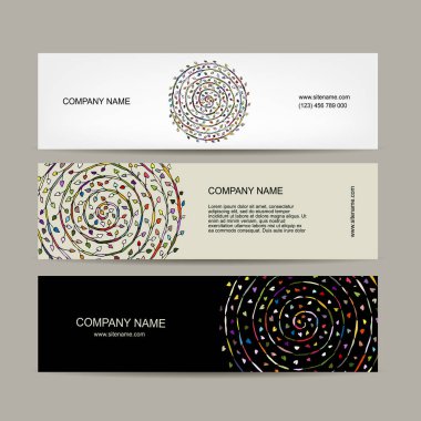 Afiş koleksiyonu, çiçek mandala tasarım