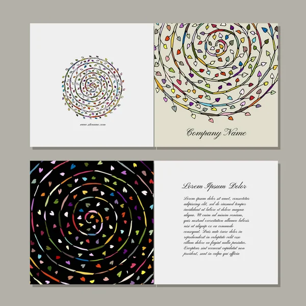 Biglietto di auguri design, mandala floreale — Vettoriale Stock