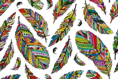 Tüy tasarımınız için seamless modeli