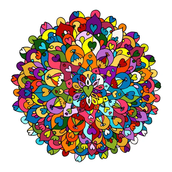 Mandala ornamento, padrão colorido para o seu projeto —  Vetores de Stock