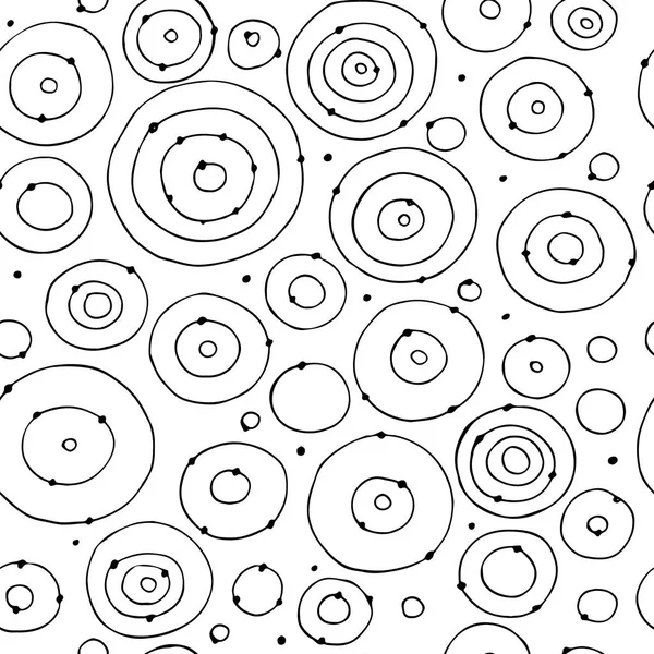 Cercles d'art, motif sans couture pour votre conception — Image vectorielle