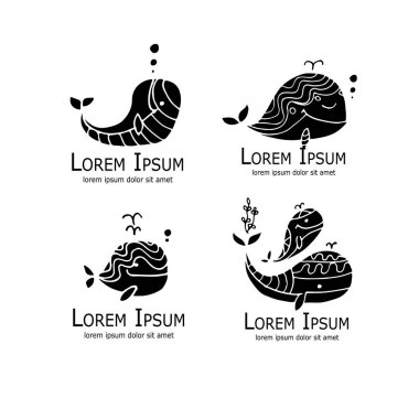 Logosu hazır, kroki tasarımınız için balina
