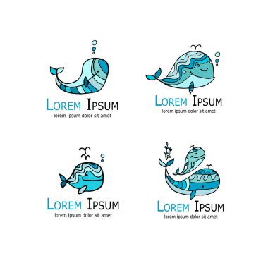 Logosu hazır, kroki tasarımınız için balina