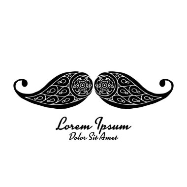 Bıyık, tasarımınız için süslü kroki