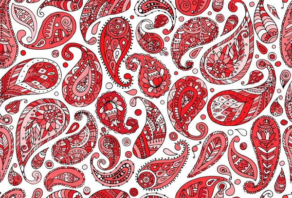 Ornement Paisley, motif sans couture pour votre conception — Image vectorielle