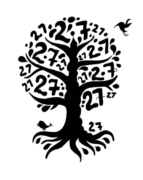 为您设计树 27 根 — 图库矢量图片