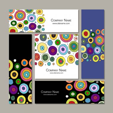 Kartvizit ayarla, daireler tasarlamak