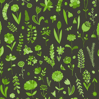 Çiçeksiz desen, tasarımın için çizim.