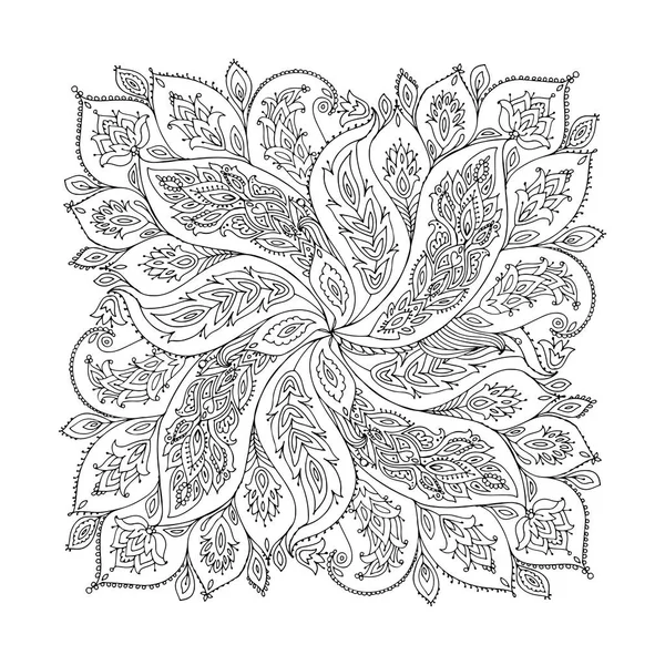 Ornement floral, croquis pour votre design — Image vectorielle