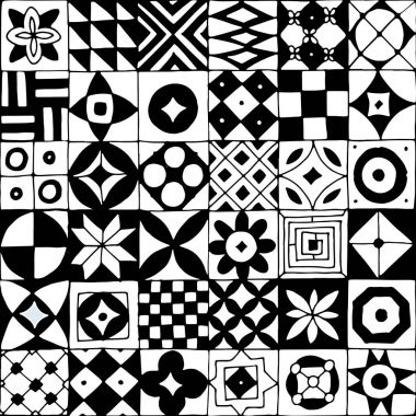 Tasarımınız için soyut geometrik dikişsiz desen