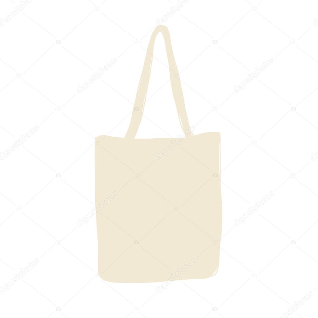 Linen shopping bag, sketch for your design