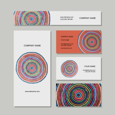 Kartvizit ayarla, daireler tasarlamak