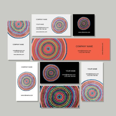 Kartvizit ayarla, daireler tasarlamak