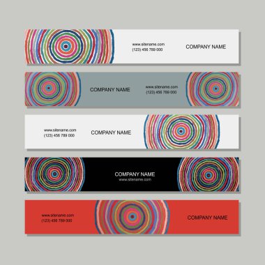 Afiş ayarla, daireler tasarlamak