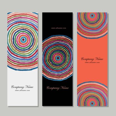 Afiş ayarla, daireler tasarlamak