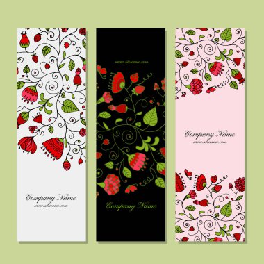 Afiş tasarımı, çiçek arka plan