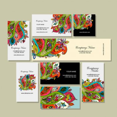 Kartvizit tasarım, çiçek arka plan