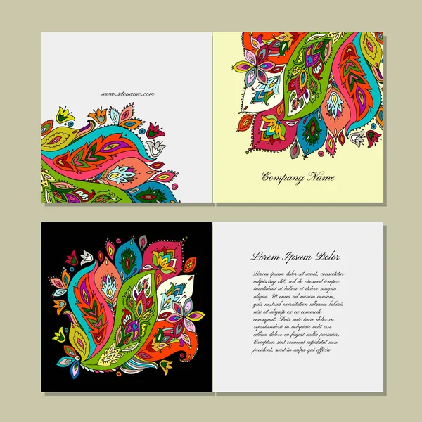Diseño de la tarjeta de felicitación, fondo floral — Vector de stock