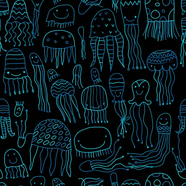 Komik denizanaları, dizaynınız için kusursuz desenler.