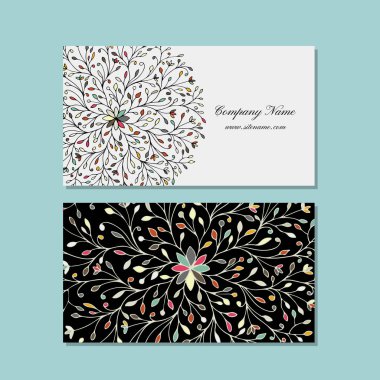 Kartvizit tasarımı, çiçek mandala